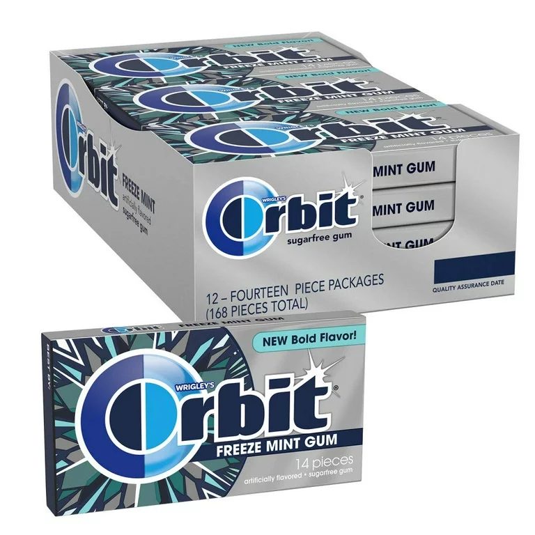 Orbit Sugarfree Freeze Mint Chewing Gum