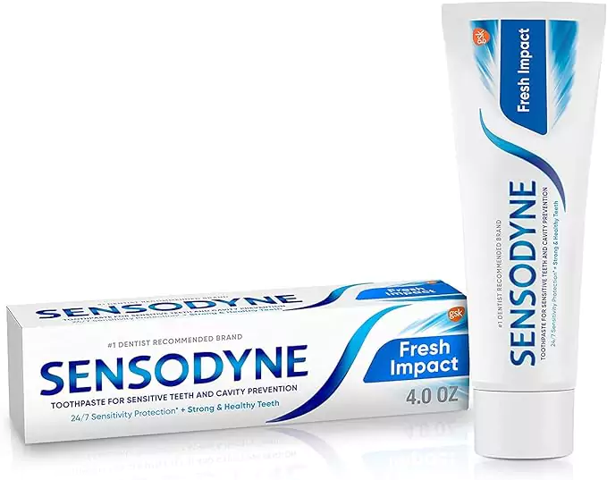 Sensodyne Cavity Prevention Sensitive Fresh Impact Toothpaste