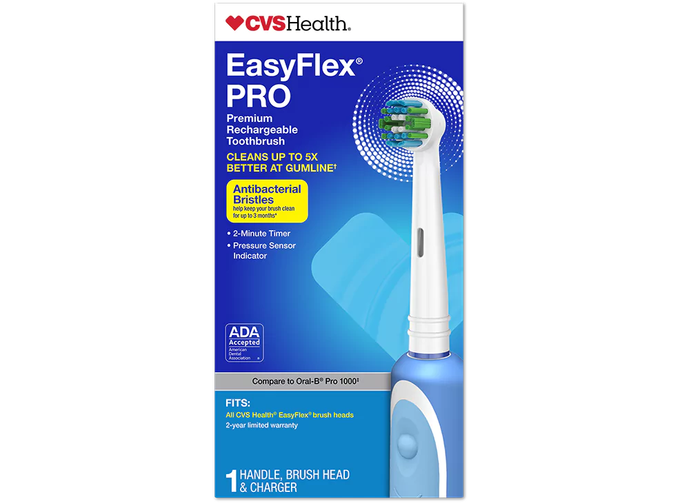 CVS Health EasyFlex Pro Premium Rechargeable Toothbrush