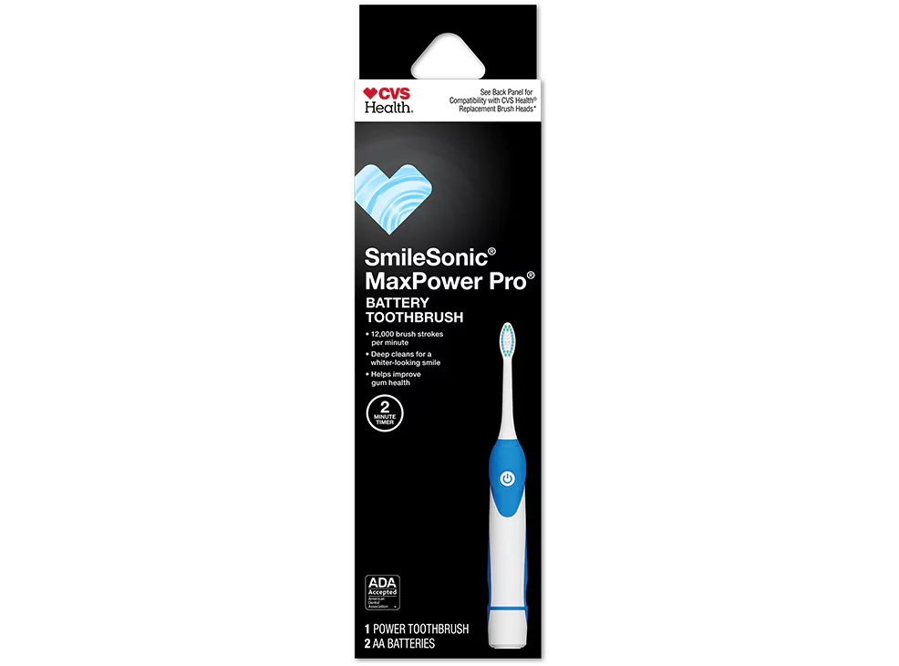 CVS Health SmileSonic Max Power Pro Toothbrush